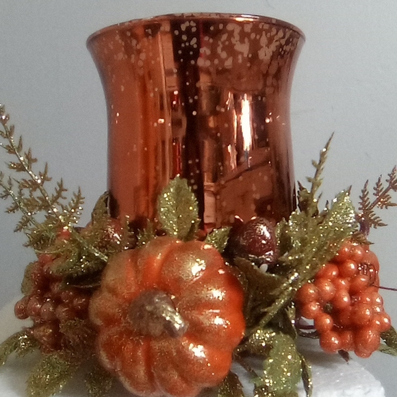 Sparkling Fall Themed Centerpiece Arrangement BNIB - Picture 5 of 14